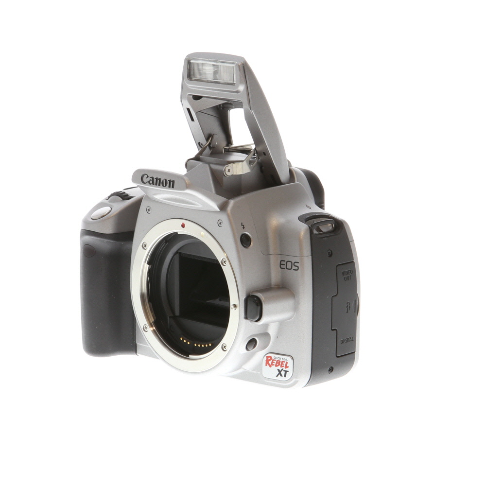 Canon EOS Rebel XT DSLR Camera Body, Silver | 8MP