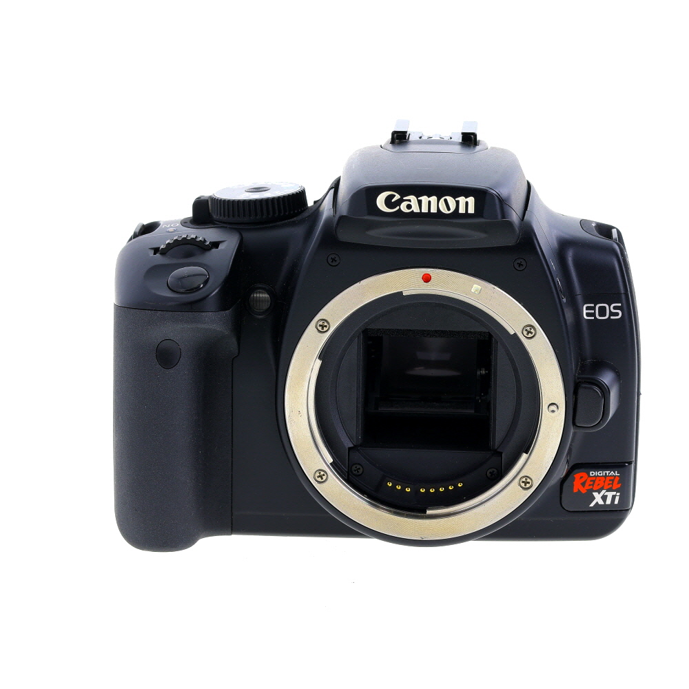 Canon EOS Rebel XTI DSLR Camera Body, Black | 10.1MP