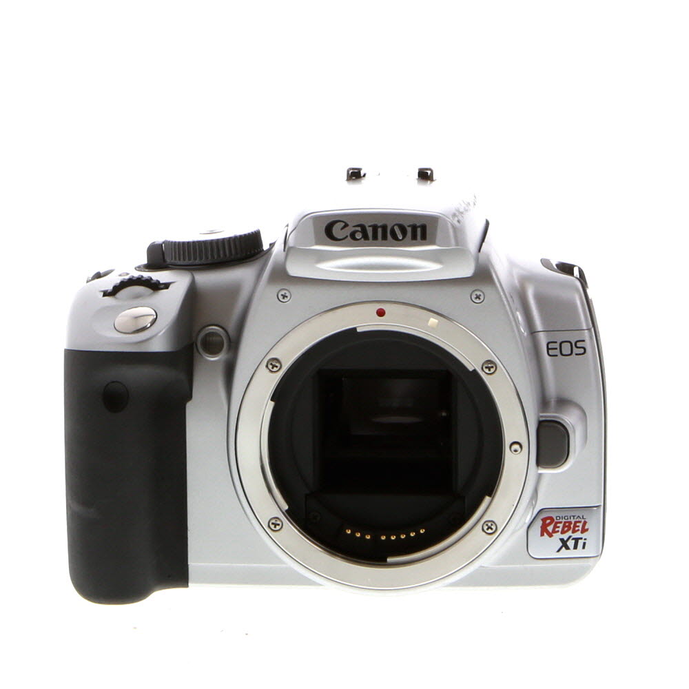 Canon EOS Rebel XTI DSLR Camera Body, Silver | 10.1MP