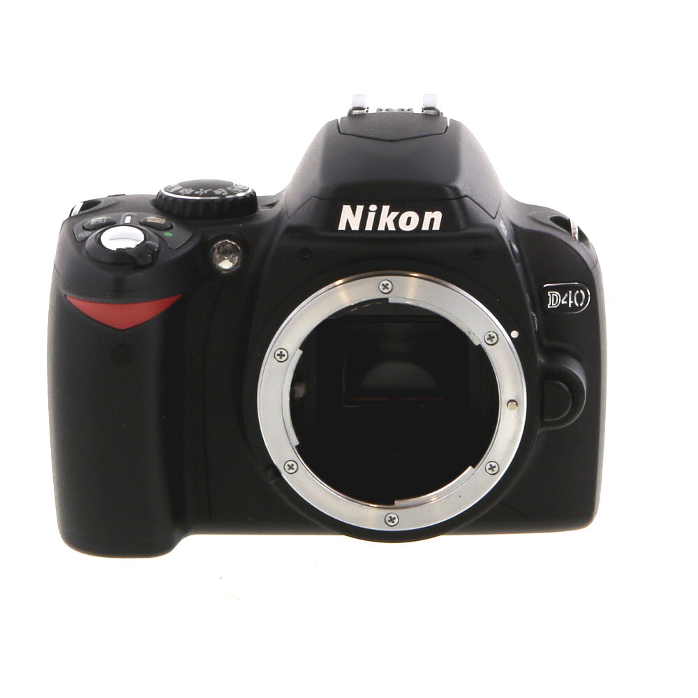 Nikon D40 DSLR Camera Body, Black | 6.1MP