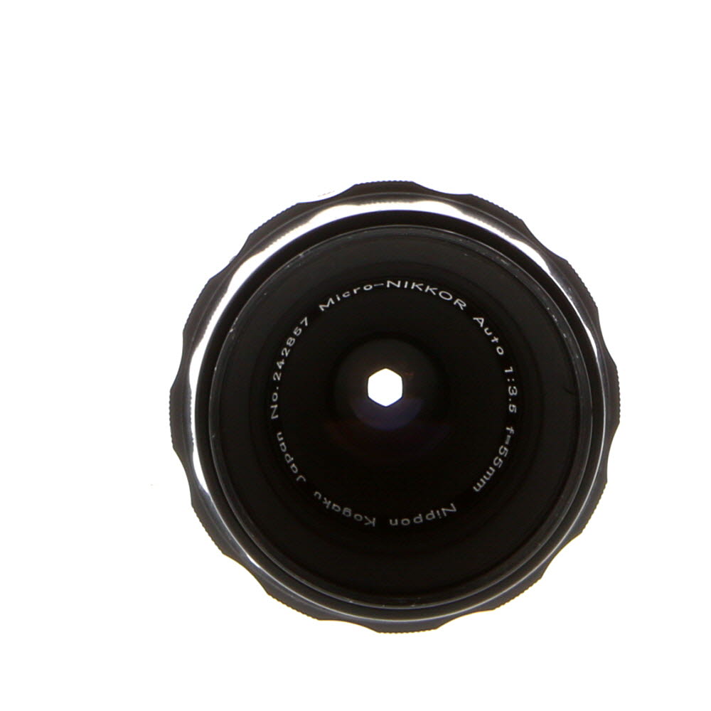 Nikon 55mm f/3.5 Micro-NIKKOR Non AI Nippon Kogaku Japan Manual Focus Lens | 52 | with Metal Focus Ring