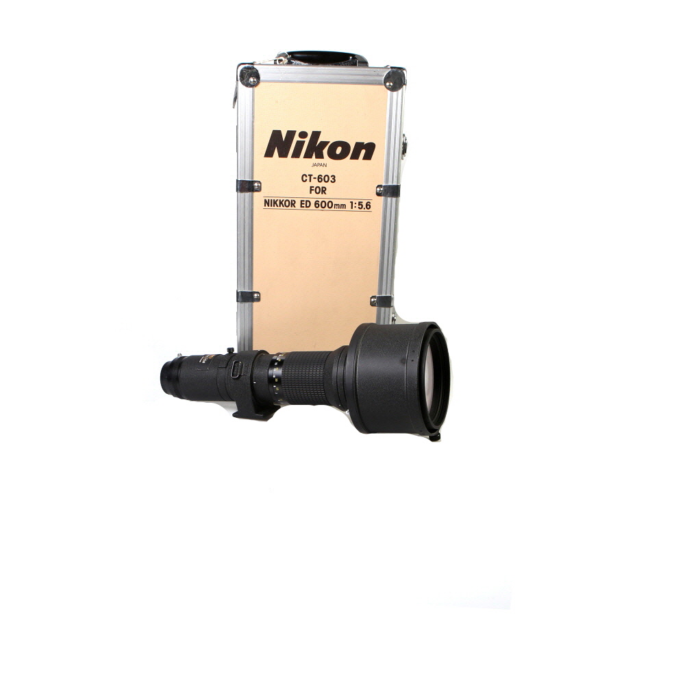 Nikon 600mm f/4 NIKKOR ED IF AIS Manual Focus Lens | Gel Filter Holder | with Built-In Hood