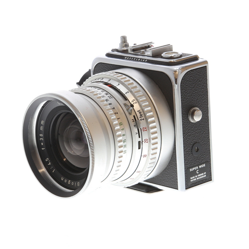 Hasselblad Super Wide C Medium Format Camera, Chrome with 38mm f/4.5 Biogon Lens, Chrome