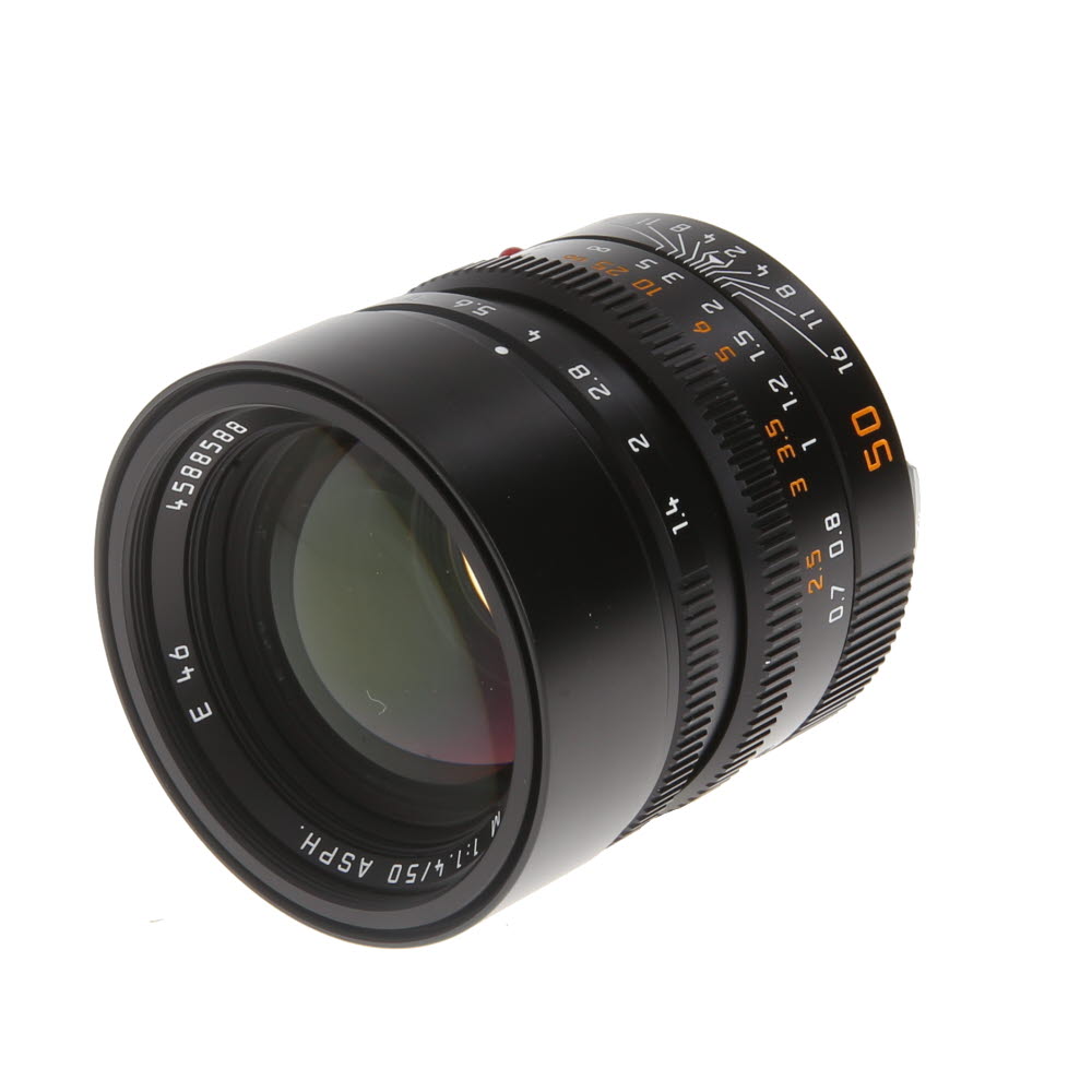 Leica 50mm f/1.4 Summilux-M ASPH. M-Mount Lens w/ Built-In Hood, Germany, Black, 6-Bit | E46 | 11891