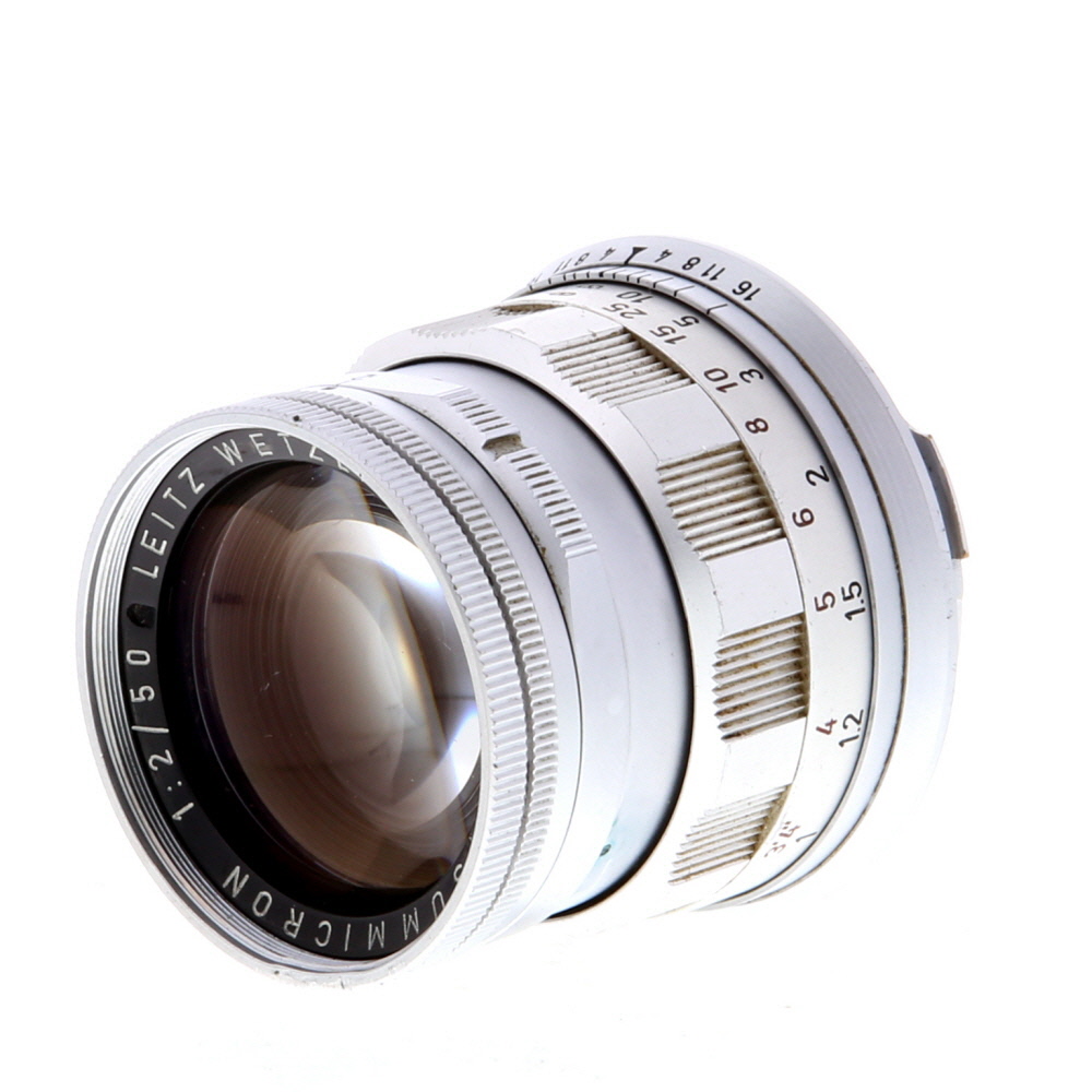 Leica 50mm f/2 Summicron (Type 2) Wetzlar Rigid M-Mount Lens, Germany, Chrome | E39 | 11818