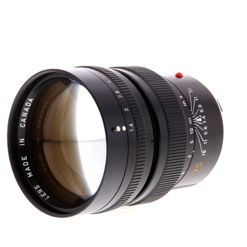 Leica 75mm f/1.4 Summilux-M M-Mount Lens, Black | 60 | 11814