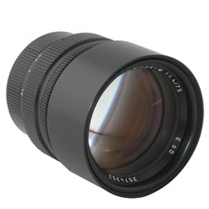 Leica 75mm f/1.4 Summilux-M M-Mount Lens with Built-In-Hood, Black | E60 | 11815