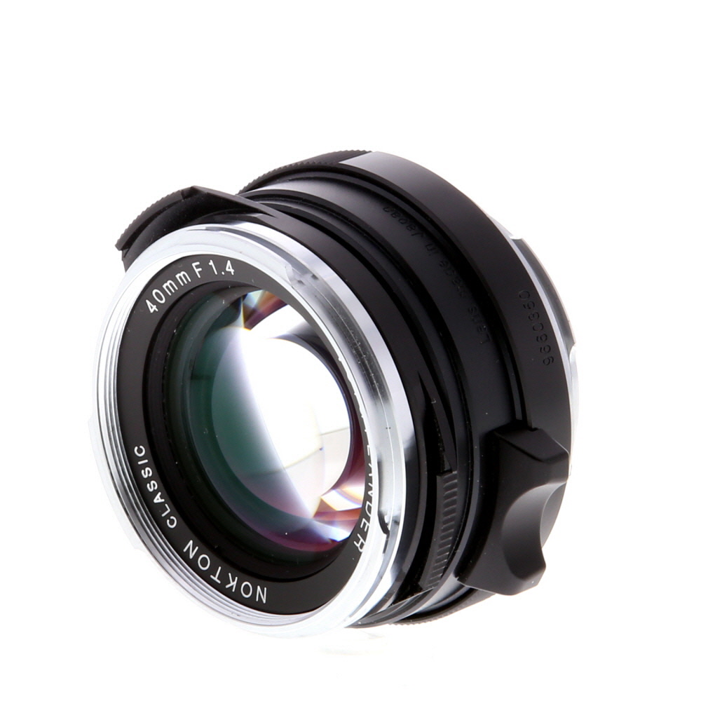 Voigtlander 40mm f/1.4 Nokton Classic MC Leica M-Mount Lens, Black/Chrome (43)