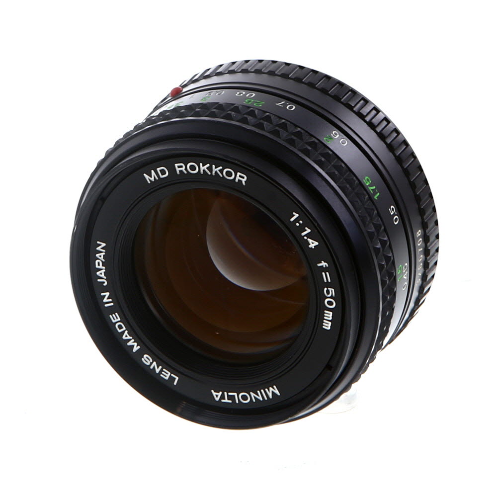 Minolta 50mm F/1.4 Rokkor MD Mount Manual Focus Lens | 55