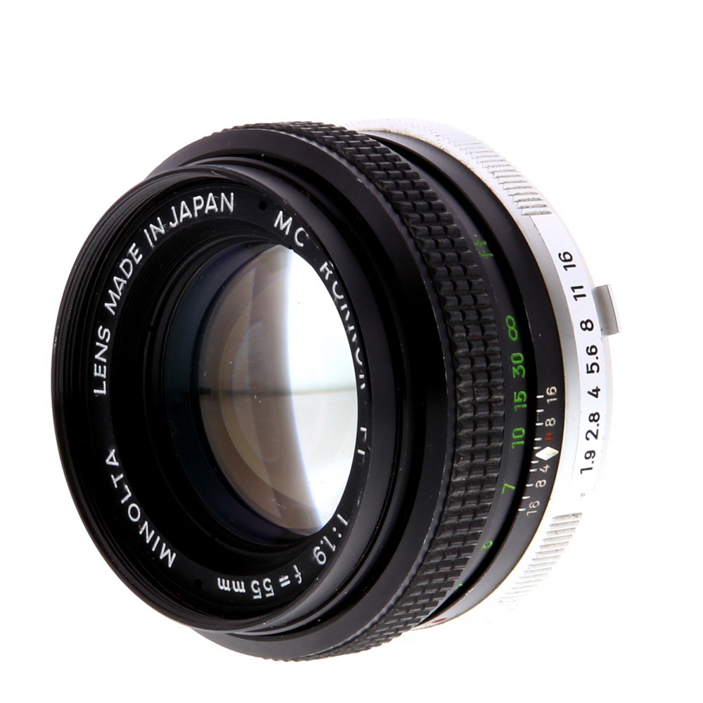 Minolta 55mm F/1.9 Rokkor PF MC Mount Manual Focus Lens | 52