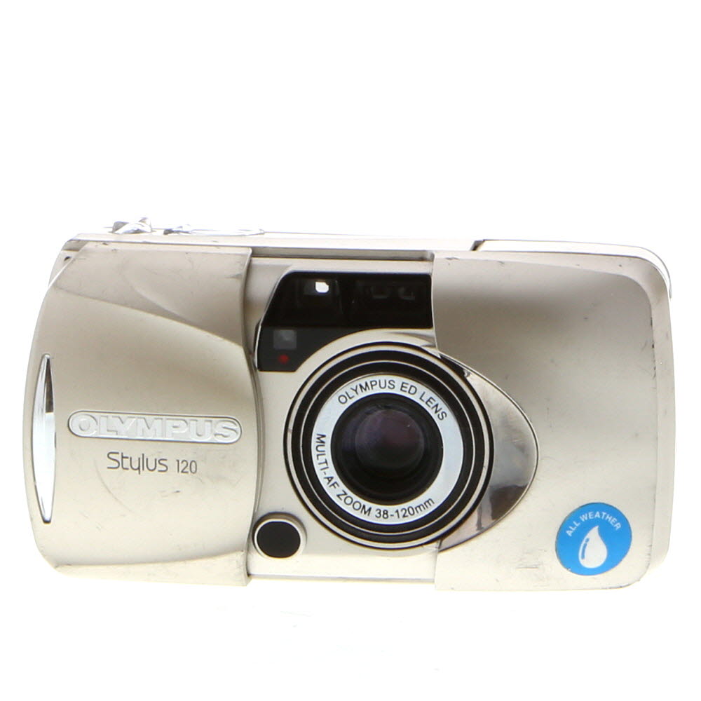 Olympus Stylus 120 All Weather, Quartz Date 35mm Camera, Champagne with 38-120mm Lens
