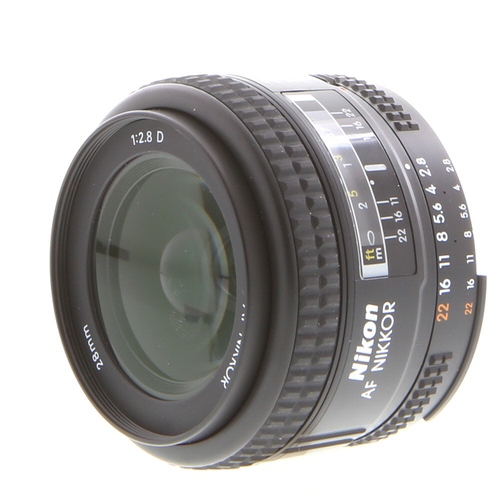 Nikon AF NIKKOR 28mm f/2.8 D Autofocus Lens | 52