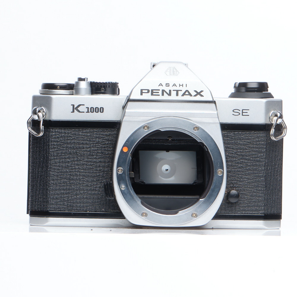 Pentax K1000 SE 35mm Camera Body, Chrome/Black
