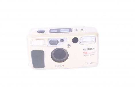 Yashica T4 Super D (Databack) Weatherproof 35mm Camera, Silver
