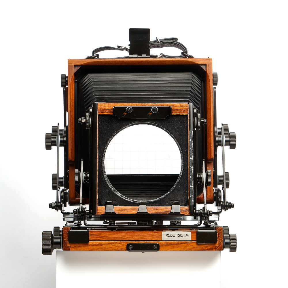Shen Hao 4X5 HZX45-IIA Folding View Camera, Black Walnut with Black Fittings
