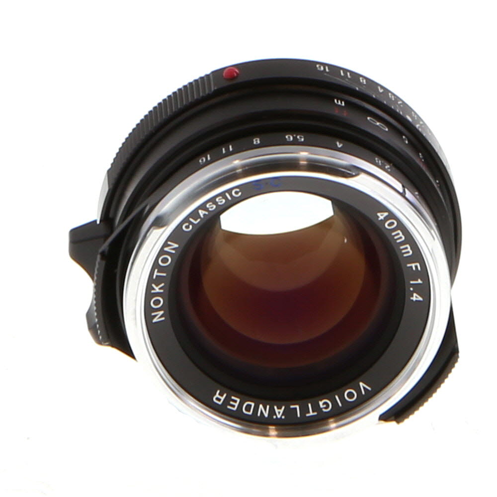 Voigtlander 40mm f/1.4 Nokton Classic S.C Leica M-Mount Lens, Black with Chrome Rim | 43
