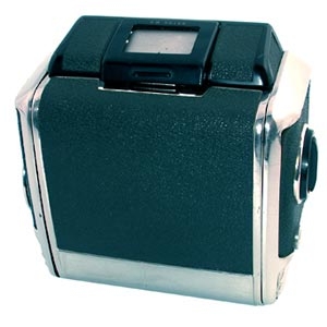 Bronica S 120 Film Back Type 1, Chrome With Gray Leather