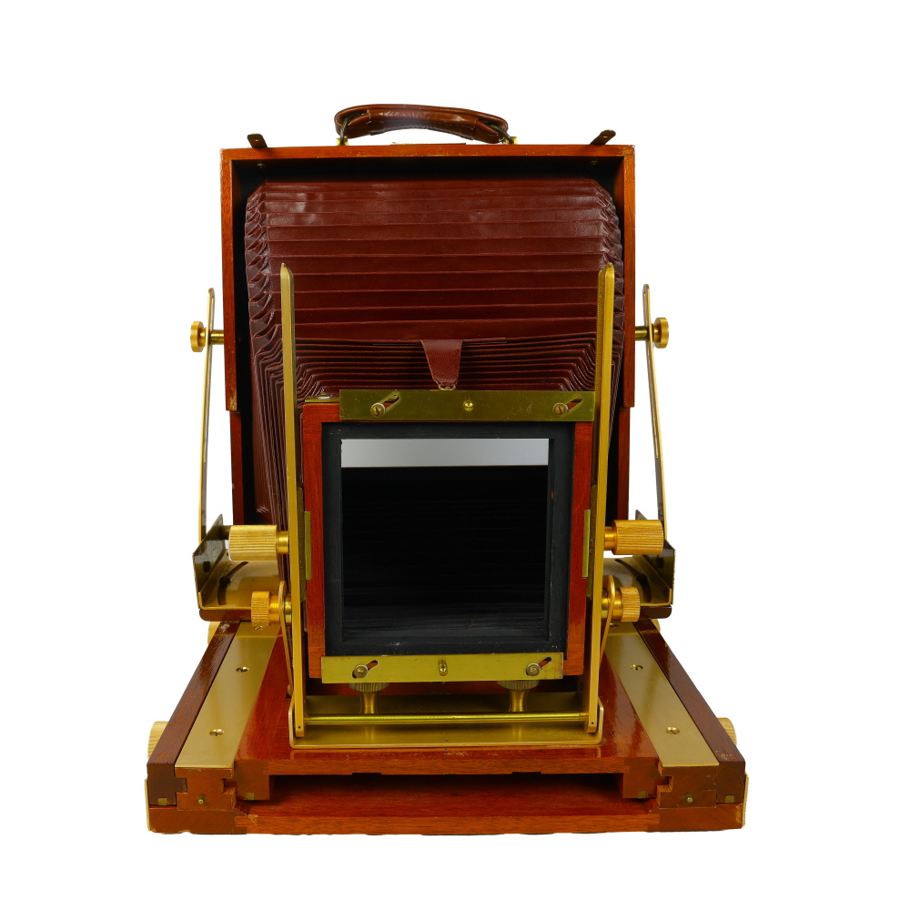 Wisner 8X10 Technical Field Camera, Mahogany with Brass Hardware