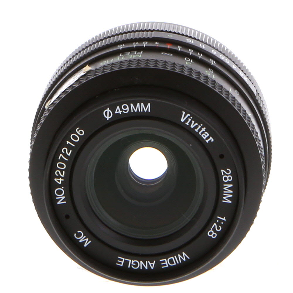 Vivitar 28mm f/2.8 MC Manual Focus Breech Lock Lens for Canon FD-Mount | 49