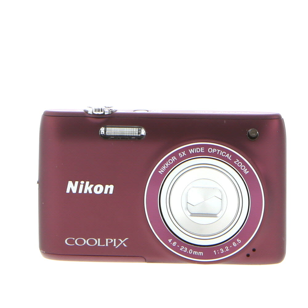 Nikon Coolpix S4100 Digital Camera, Plum | 14MP