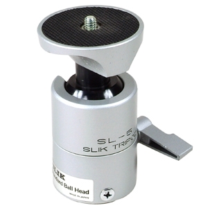 Slik SL-5 3.62" Ball Head Chrome 1/4" 55mm Plate Tripod Head