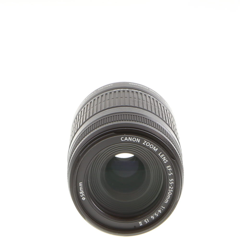 Canon EF-S 55-250mm f/4-5.6 IS II Autofocus APS-C Lens, Black | 58
