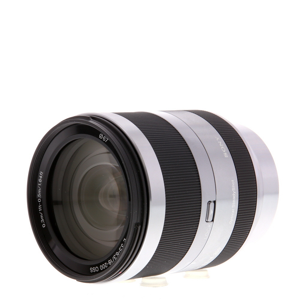 Sony E 18-200mm f/3.5-6.3 OSS Autofocus APS-C Lens for E-Mount, Silver | 67 | SEL18200