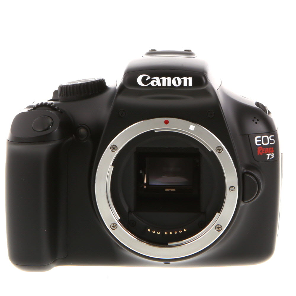 Canon EOS Rebel T3 DSLR Camera Body, Black | 12.2MP