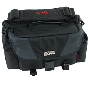 Canon Rebel Shoulder Bag Black 11.5x6.5x7.5"
