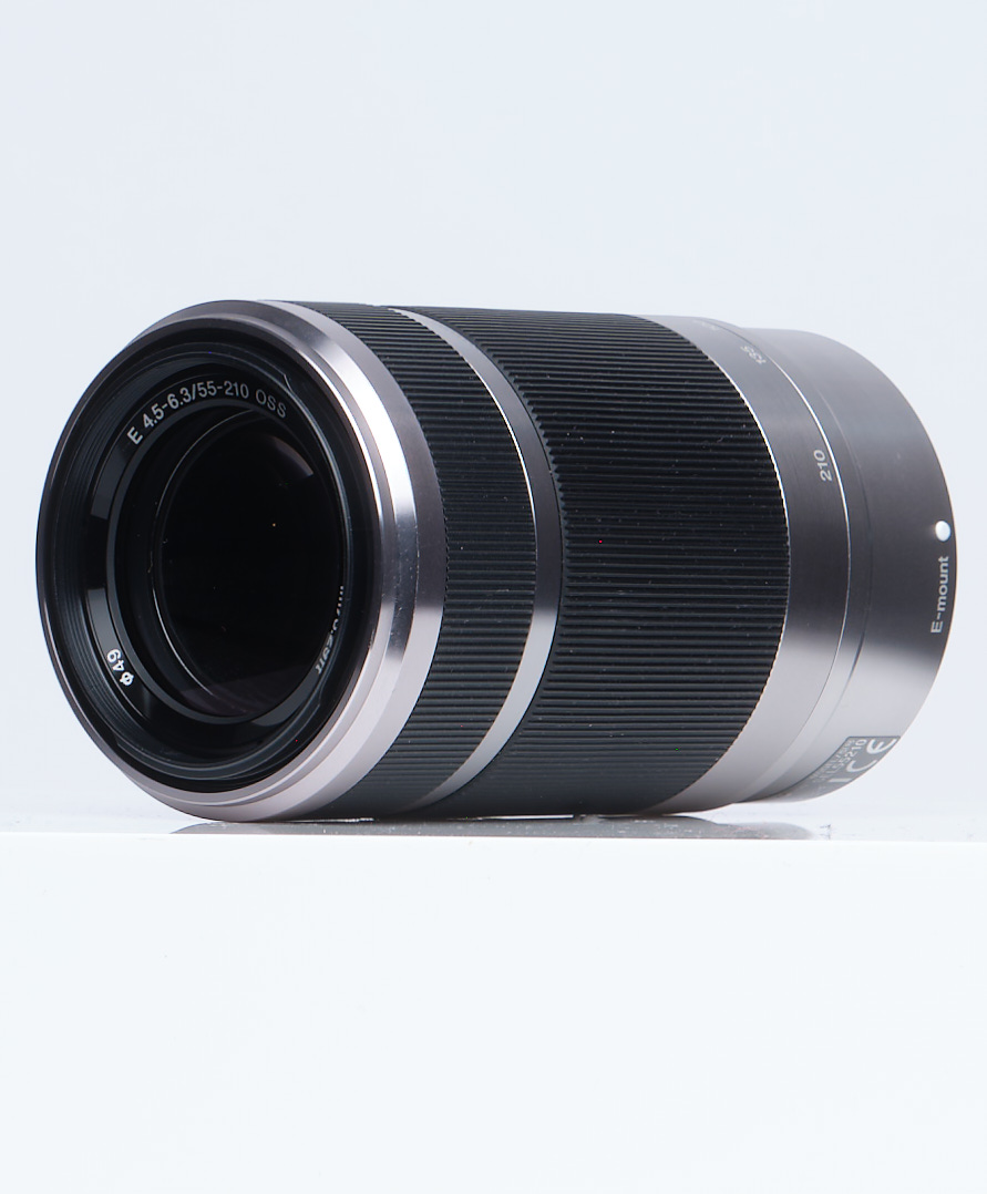 Sony E 55-210mm f/4.5-6.3 OSS Autofocus APS-C Lens for E-Mount, Silver | 49 | SEL55210