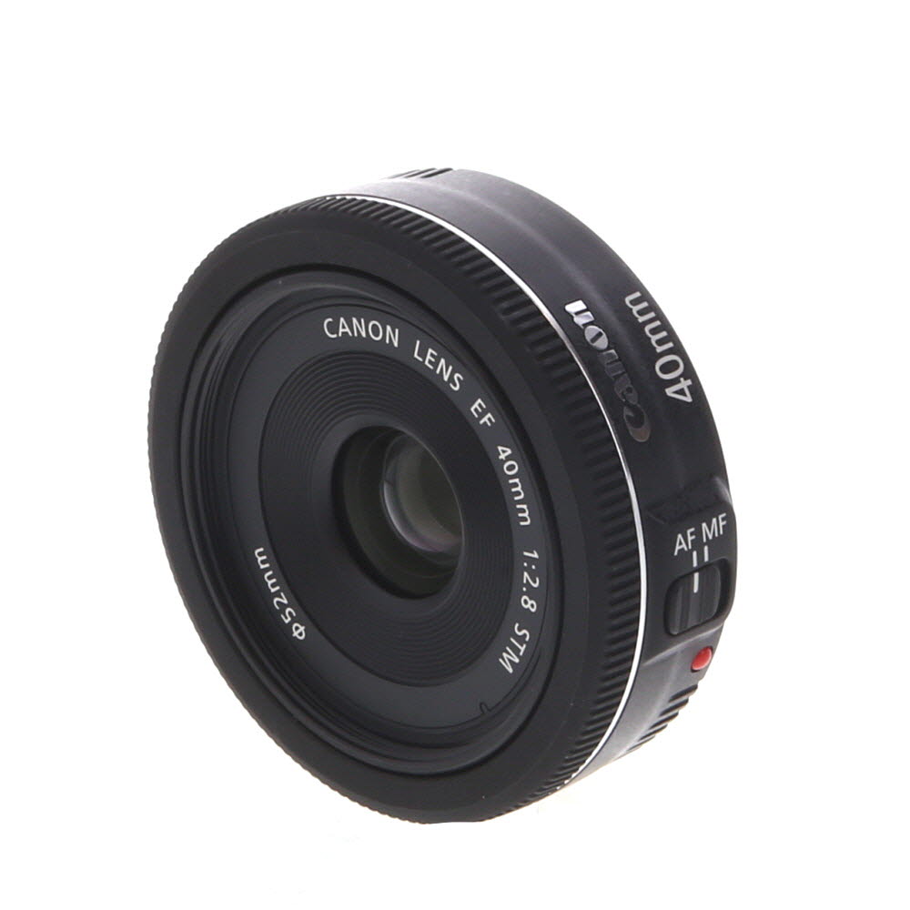 Canon 40mm f/2.8 STM Pancake EF-Mount Lens, Black | 52