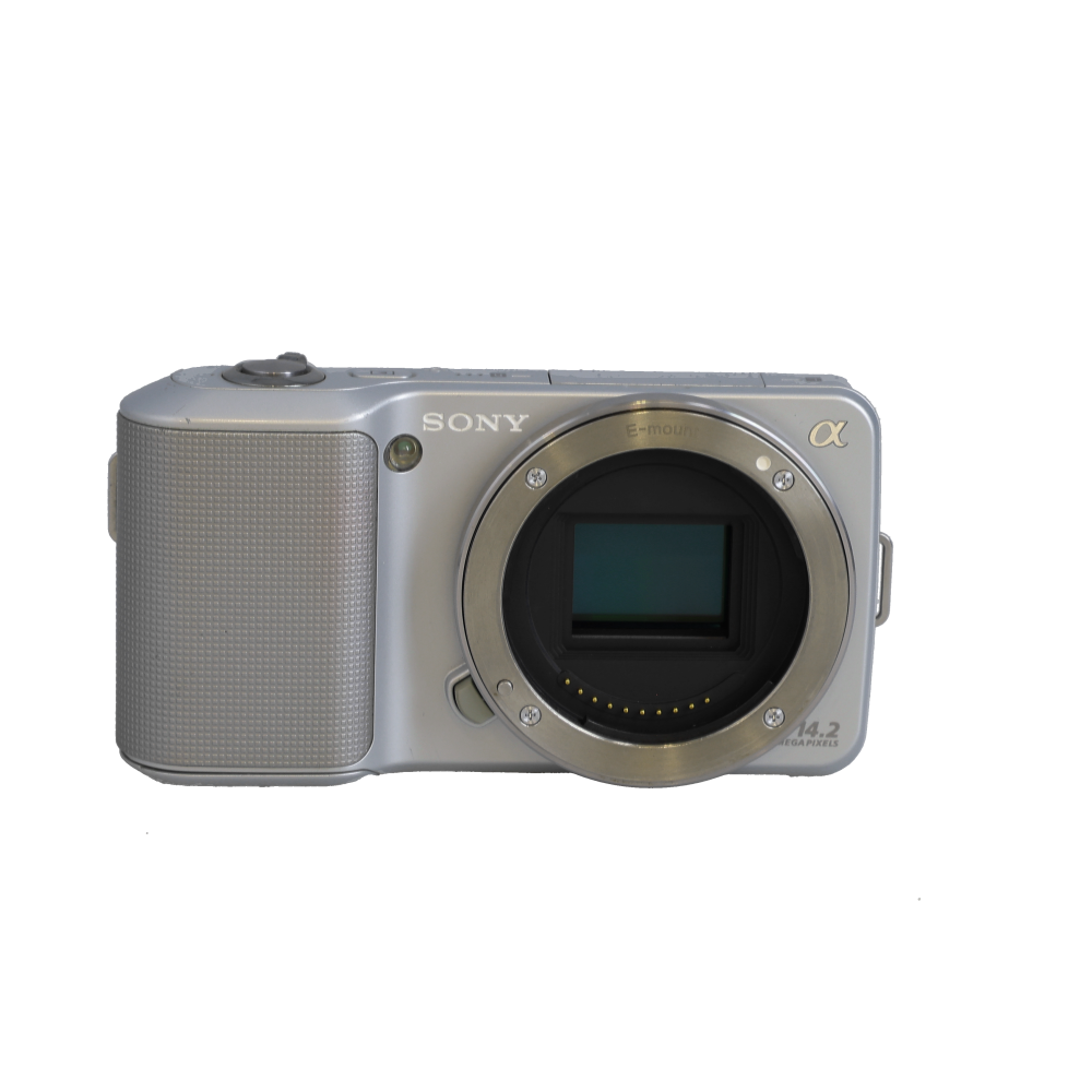 Sony NEX-3 Mirrorless Camera Body, Silver | 14.2MP