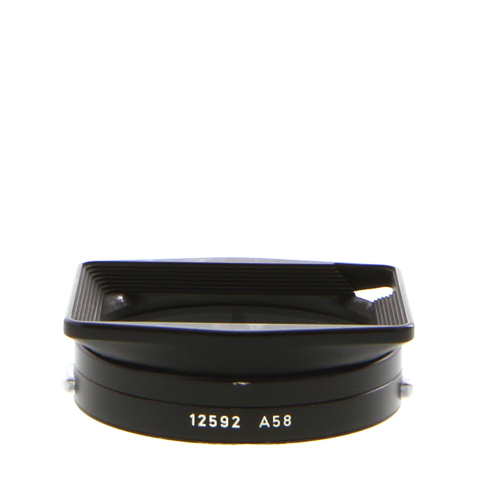 Leica Lens Hood for Elmarit-M 1:2.8/21mm ASPH, 1:2.8/24mm ASPH, Tri-Elmar-M 1:4/28-35-50 ASPH, Vented Black (12592)