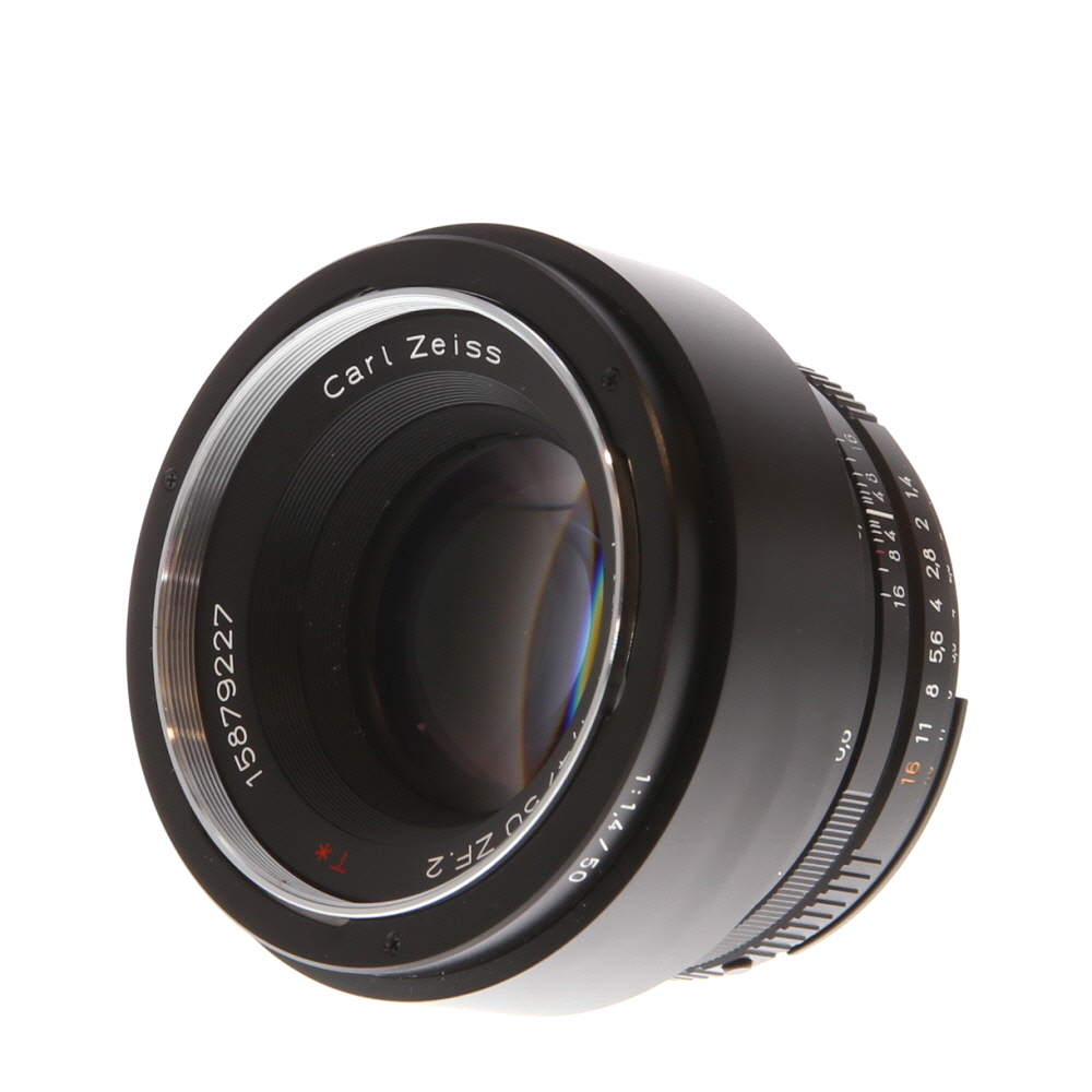 Zeiss 50mm f/1.4 ZF.2 Planar T* AIS Manual Focus Lens for Nikon F-Mount | 58 | (CPU Contacts)