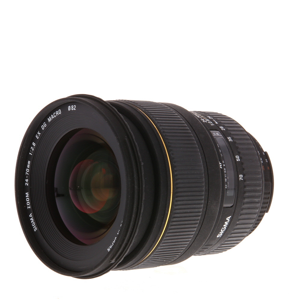 Sigma 24-70mm f/2.8 DG EX Macro Autofocus Lens for Nikon, Black | 82