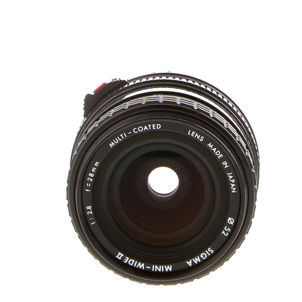 Sigma 28mm f/2.8 Mini-Wide II Macro Manual Focus Lens for Canon FD-Mount | 52