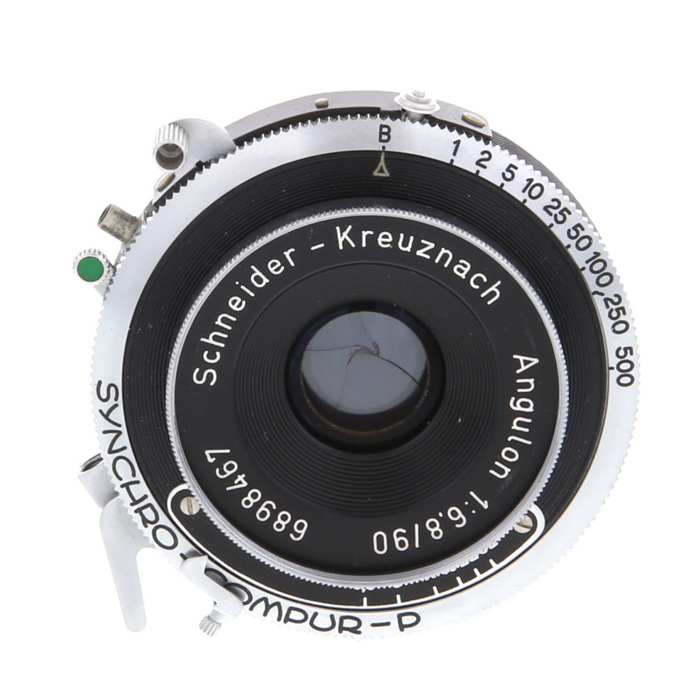 Schneider-Kreuznach 90mm f/6.8 Angulon Synchro-Compur-P B (35MT) 4x5 Lens
