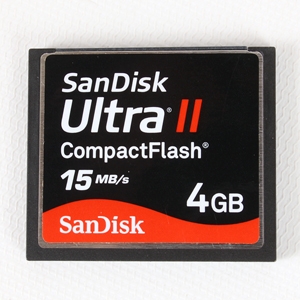Sandisk Ultra II 4GB 15MB/s Compact Flash [CF] Memory Card