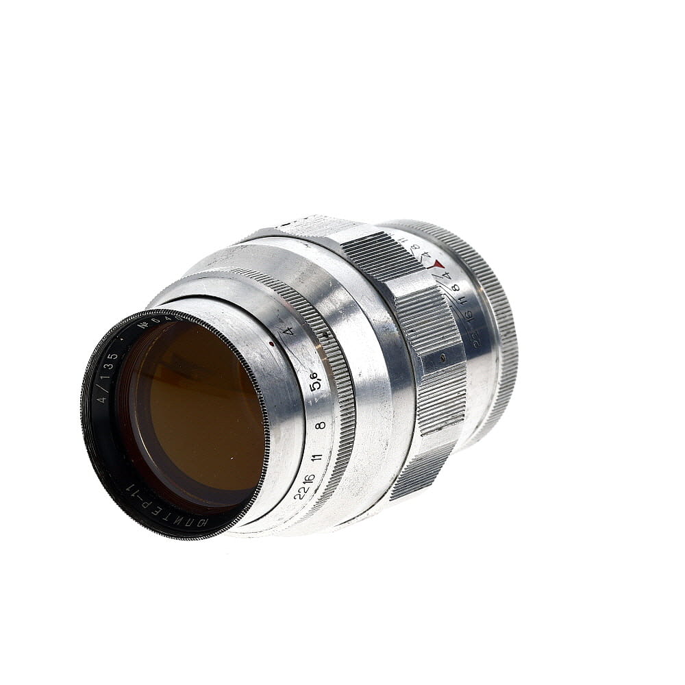 KOMZ 135mm F/4 Jupiter-11 Chrome (USSR) Lens For Leica Screw Mount