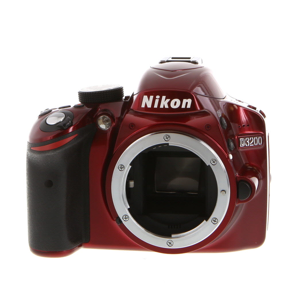 Nikon D3200 DSLR Camera Body, Red | 24.2MP