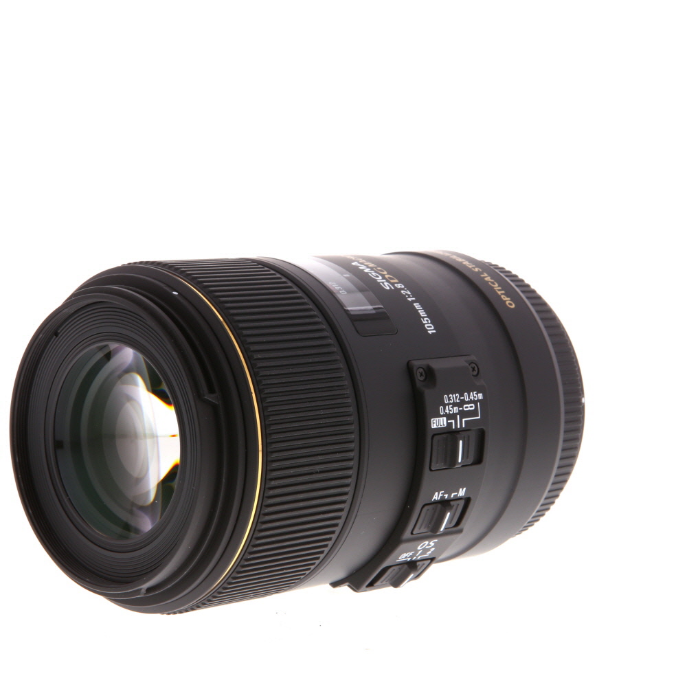 Sigma 105mm f/2.8 Macro EX DG HSM OS (1:1) Lens for Canon EF-Mount | 62