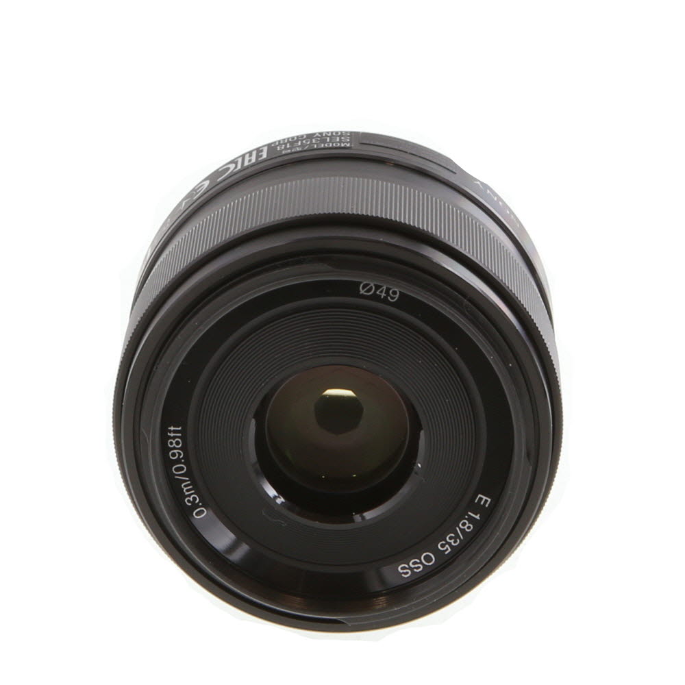 Sony E 35mm f/1.8 OSS Autofocus APS-C Lens for E-Mount, Black | 49 | SEL35F18