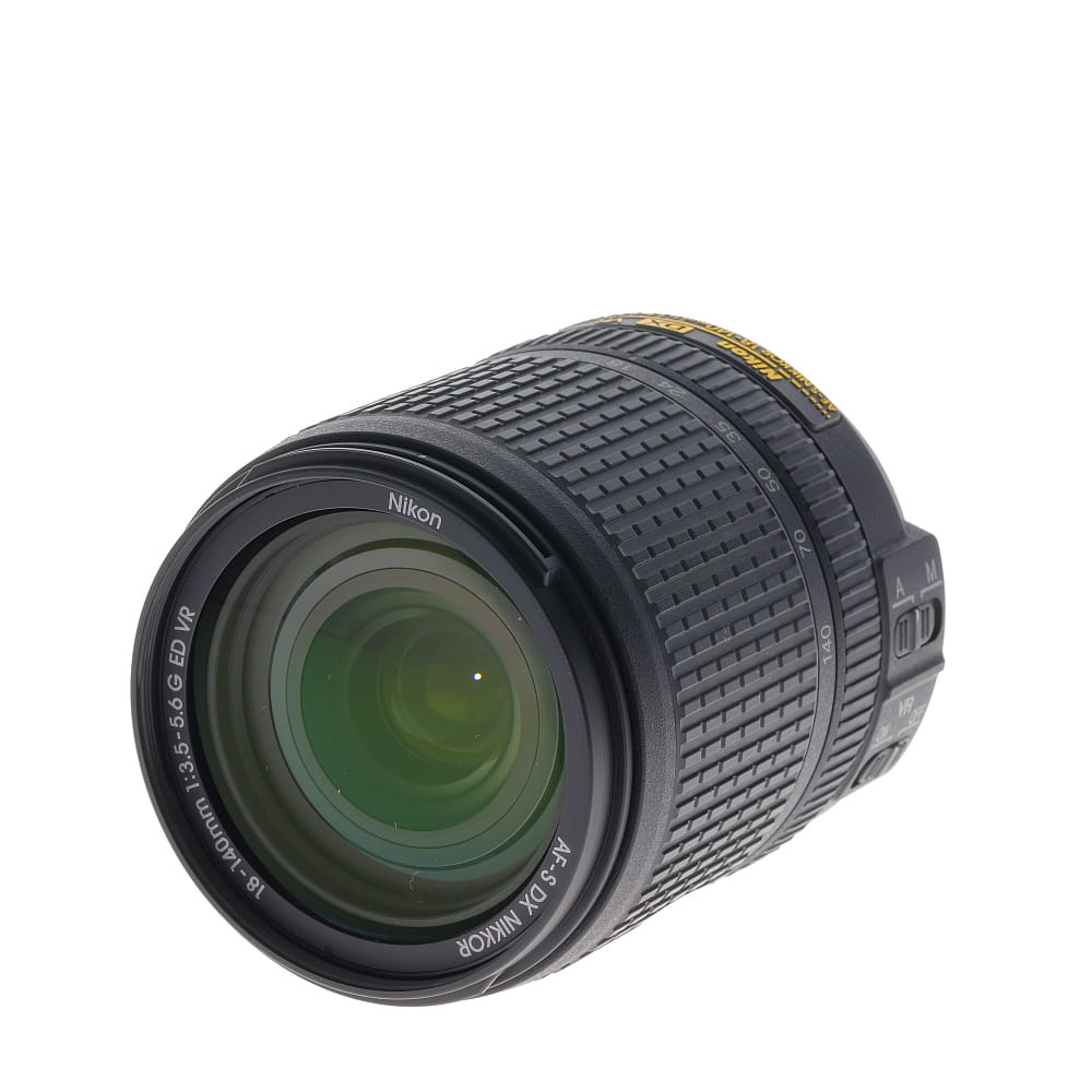 Nikon AF-S DX Nikkor 18-140mm f/3.5-5.6 G ED IF VR Autofocus APS-C Lens, Black | 67