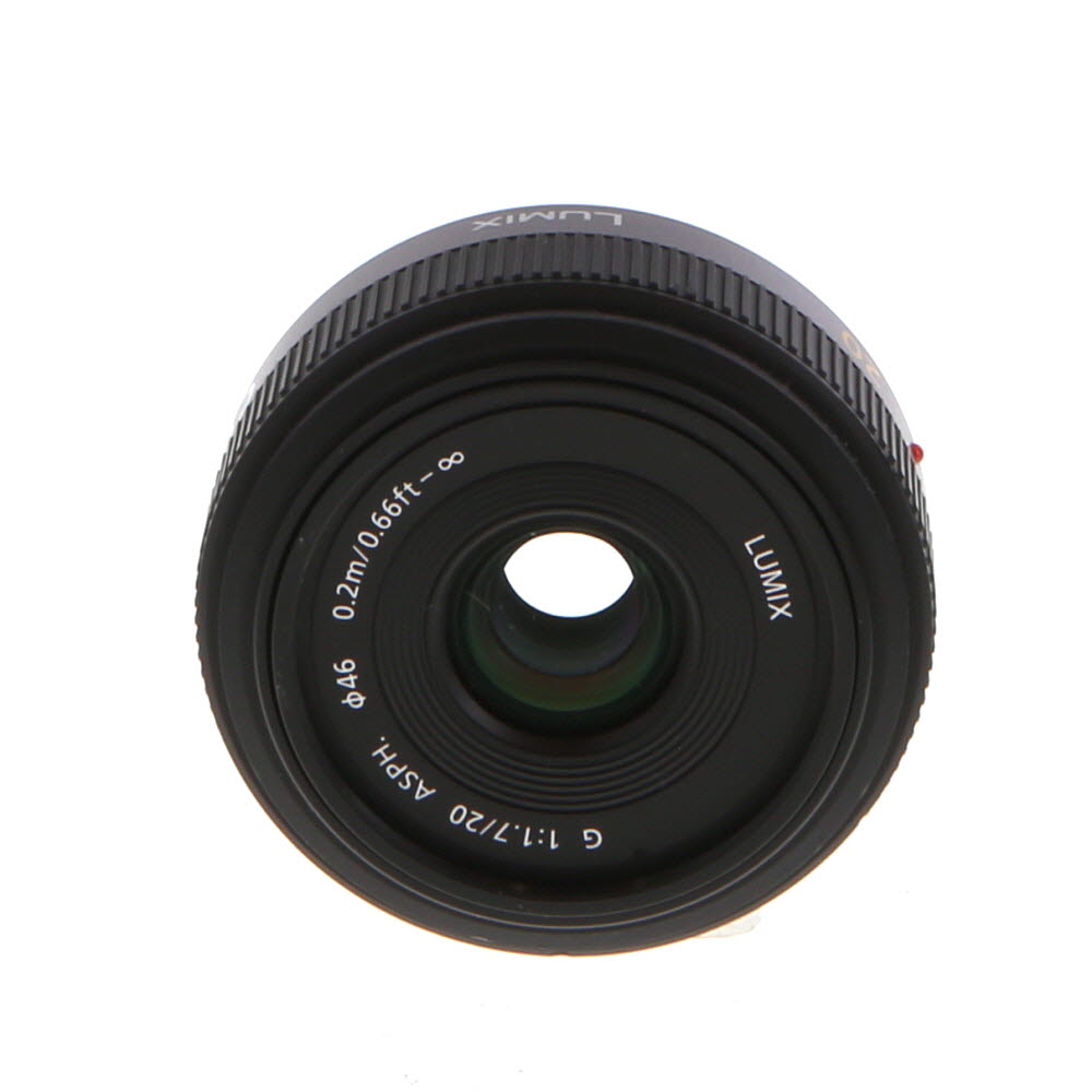 Panasonic Lumix G 20mm f/1.7 ASPH. Pancake Lens for MFT (Micro Four Thirds), Black/Dark Silver | 46