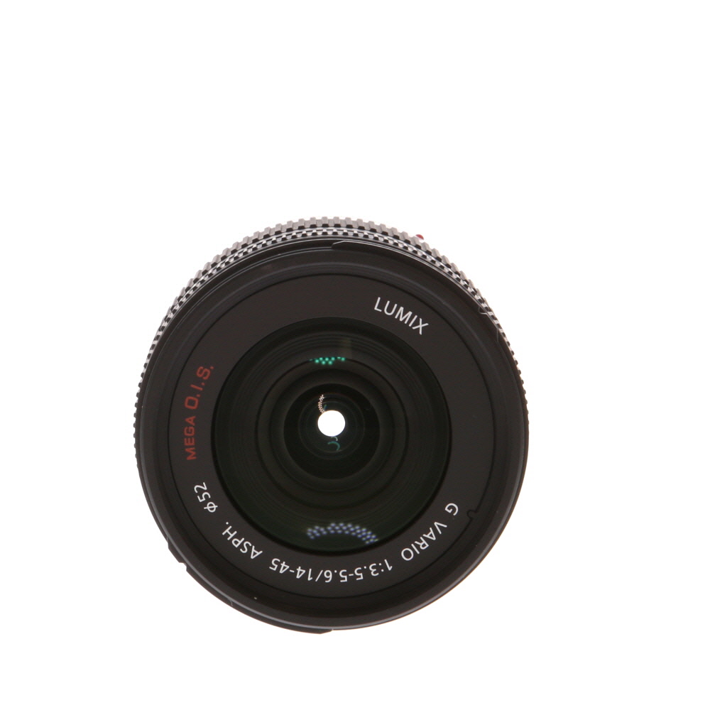 Panasonic Lumix G Vario 14-45mm f/3.5-5.6 ASPH. Mega O.I.S. Lens for MFT (Micro Four Thirds), Black/Dark Silver | 52