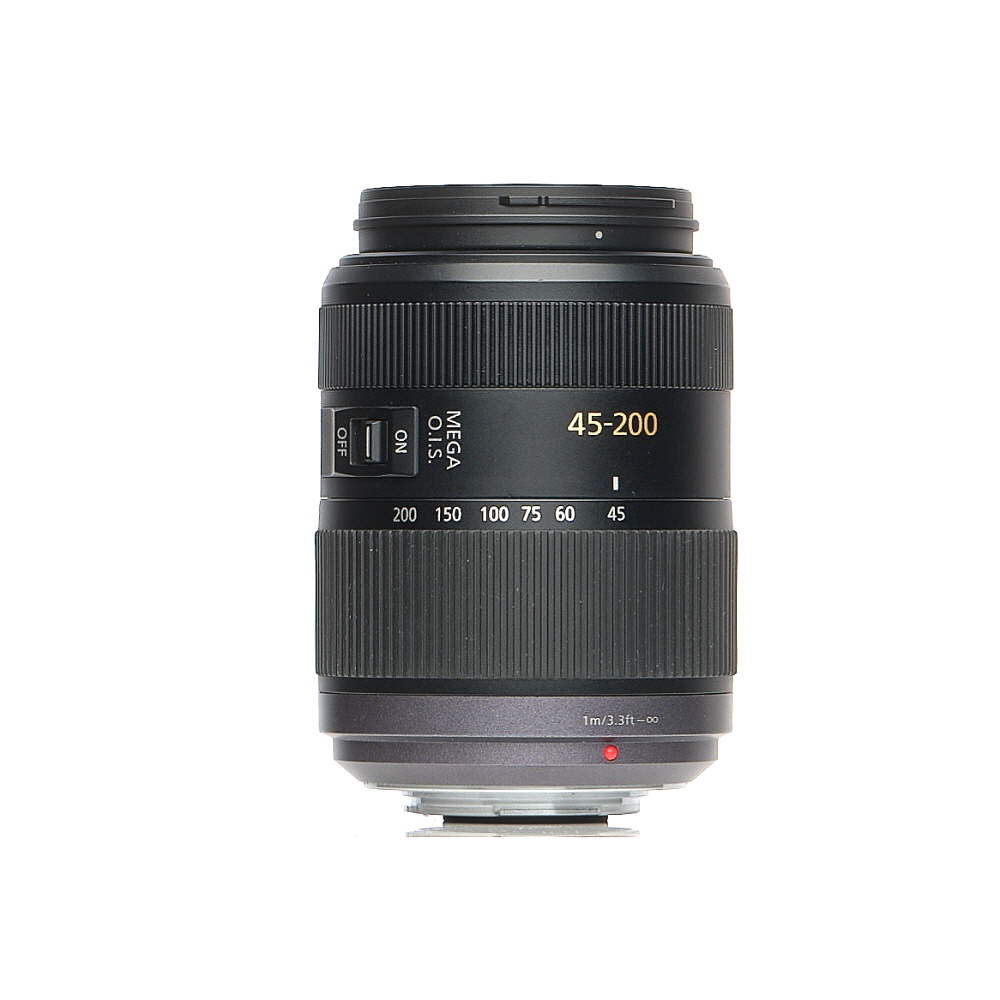 Panasonic Lumix G Vario 45-200mm f/4-5.6 Mega O.I.S. Lens for MFT (Micro Four Thirds), Black/Dark Silver | 52