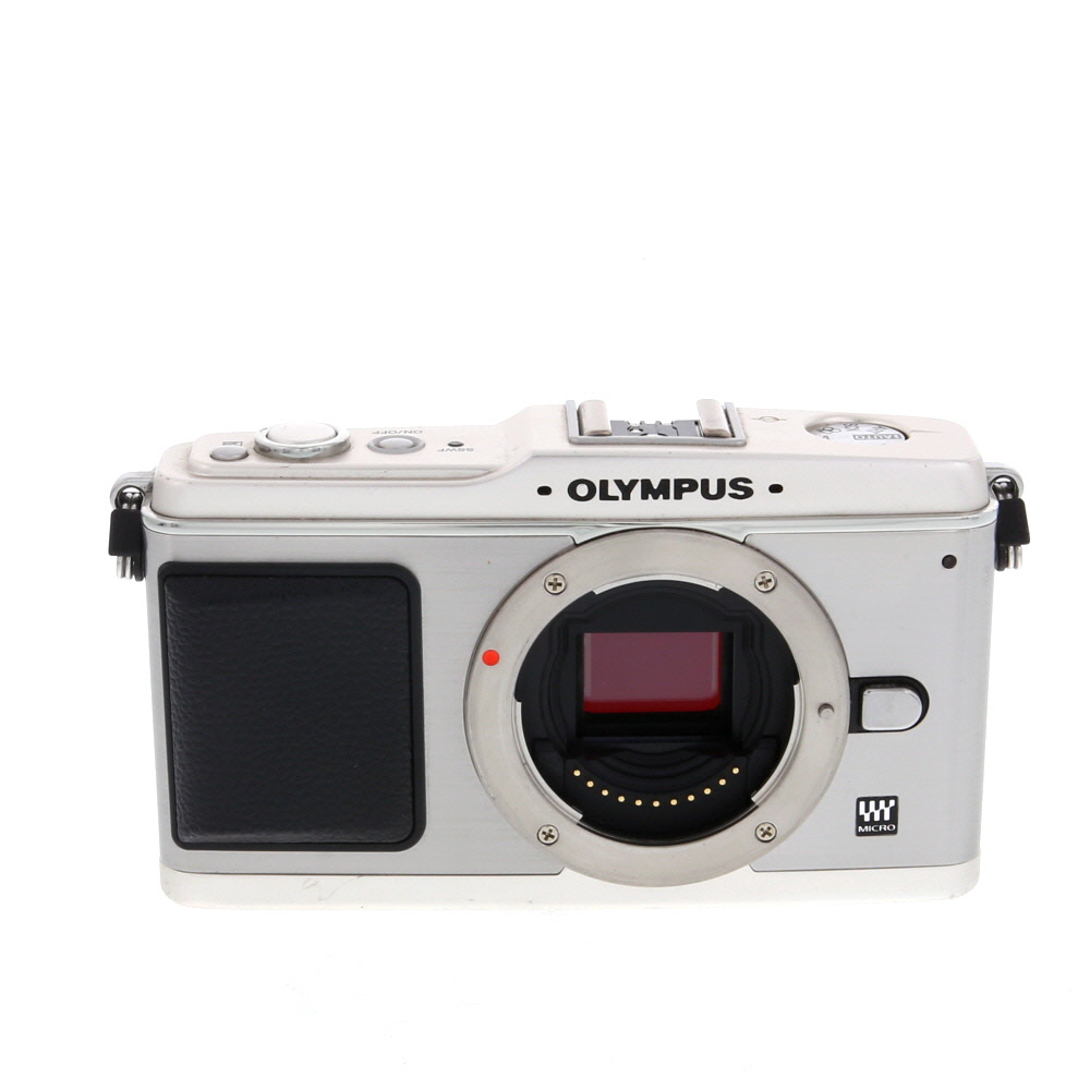Olympus PEN E-P1 Mirrorless MFT (Micro Four Thirds) Camera Body, Silver/Silver | 12.3MP