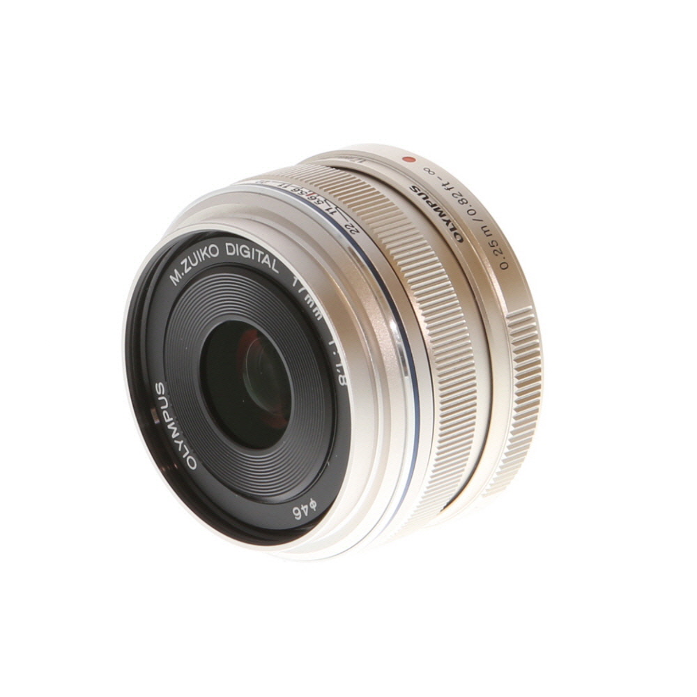 Olympus 17mm f/1.8 M.Zuiko Digital MSC Autofocus Lens for MFT (Micro Four Thirds), Silver | 46