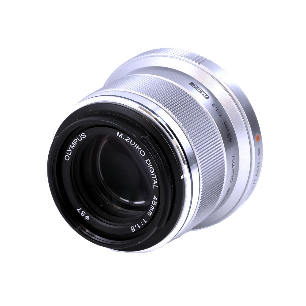 Olympus 45mm f/1.8 M.Zuiko Digital MSC Autofocus Lens for MFT (Micro Four Thirds) Silver | 37