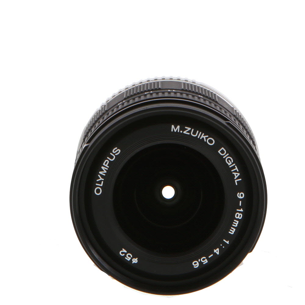Olympus 9-18mm f/4-5.6 M.Zuiko Digital ED MSC Autofocus Lens for MFT (Micro Four Thirds), Black | 52